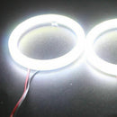 1x 70mm 12V LED COB White Angel Eyes Ring Kit Fog driving DRL light Lamp New