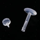 10Pcs Tragus Retainer, Clear Lip Studs, Flexible Acrylic Labret Lip