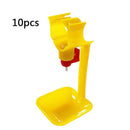 10Pcs Poultry Chicken Hanging Duck Drinking Water Nipple Drinker Feeder With Cup