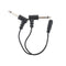 3.5mm mini 1/8" TRS stereo female jack to dual 6.35mm male plug mono TS adapter-