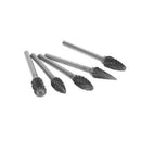 10Pcs 3x 6mm 1/4" inch Tungsten steel Solid Carbide Burrs Rotary Tool Drill Bit