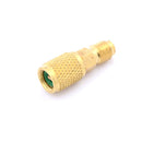 R12 R134A Brass Refrigeration Fitting Adapter 1/4'' To 1/4'' W/Valve Core  SEM&