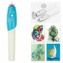 Quilling Tool Electric Slotted Origami Winder Steel Curling Pen Paper Craft D6O6