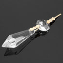 10x Chandelier Clear Artificial Crystal Lamp Prism Hanging Drop Pendant Set L9J2
