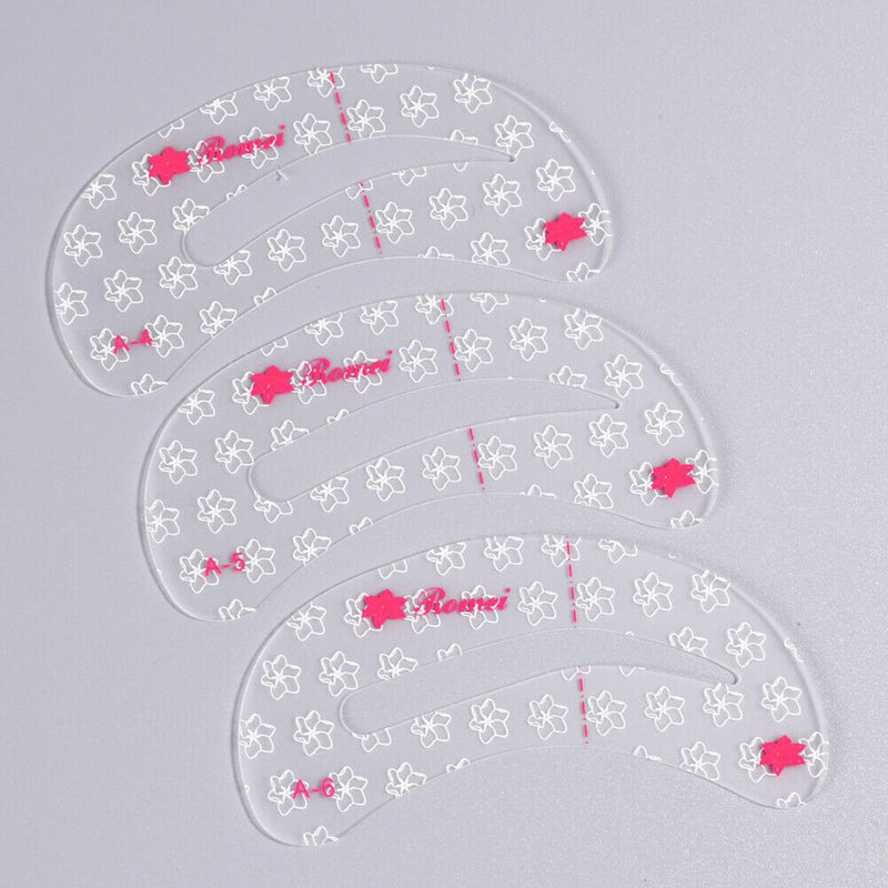 9pcs Reusable Eyebrow Stencil Tool Makeup Drawing Guide Thrush Card A