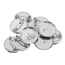 10pcs Brooch Blank Lapel Pin Badge Base Pin-Ba Button Base 23MM Metal