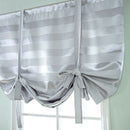 Elegant Blackout Short Roman Curtain Tie-up Shade Sheer for Small Window 46x63''