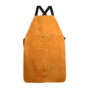 Adjustable Welding Bib Apron  Resistant Soldering Clothing Apron Brown