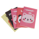 5pcsPortable Cartoon Notepad Memo Kraft Paper Diary Notebook Exercise Book FT