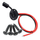 Quick Connect Flush-Mountable 30A 60cm SAE Socket Sidewall Port Cable Connector