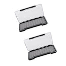 2pcs Fishing Tackle Box Spoon Lure Flies Storage Case Container Fly Box