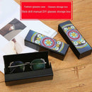 DIY Diamond Painting Eye Glasses Case Travel Leather Sunglasses Storage Box