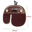 Cowhide Archery Finger Tab For Recurve Bows Hunting Finger Protector Brown E7R5