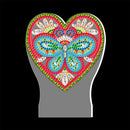 DIY Diamond Painting LED Light Love Heart Embroidery Night Lamp Home Decor