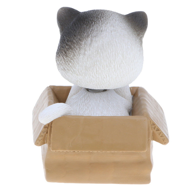 2Pcs Lovely Shaking Head Cat Nodding Ornament Car Home Office Decoration