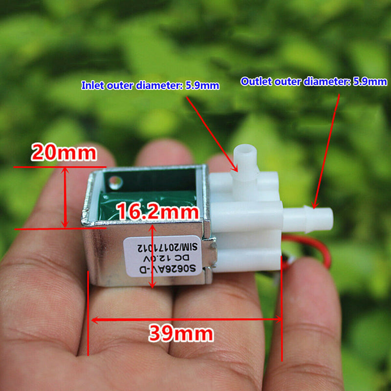DC 12V Micro Electric Solenoid Water Valve Normally Closed Air Control Valve