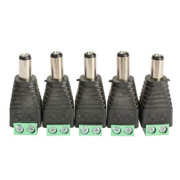 5PCS Mini Coax CAT5 To Camera CCTV BNC Video Balun Connector Adapter