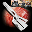 Multi-function Food Grade Stainless Steel BBQ Tongs Barbecue Bread Beef SteaJ6L7