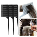 3pcs ABS Weave Highlighting Foiling Hair Comb for Salon Styling Dyeing Combs