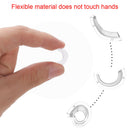 8pcs/set Size Reducer Ring Adjuster Guard Jewelry Soft TPU Clear Resizer Smooth