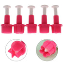 5PCS Cookie Cutter Cake Mold Star Button Plum Heart Biscuit Fondant Stamp Mol FT