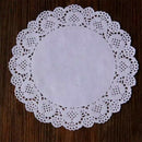 100 Pieces white Lace Round Doilies Cake Packaging Pads Wedding Tableware D