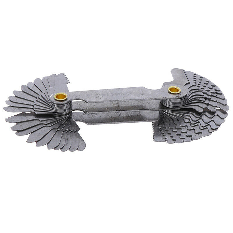 40pcs Thread Measuring Gage 60 Degree Whitworth Metric Screw Thread Pitch Ga Gw