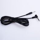 10Ft 1/4 Inch Straight to Right Angle Amp Guitar Patch Cable Cord Male Black ~S