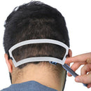 White Neck Hair Line Guide Neckline Hairline Haircuts Template Shaving Trimming