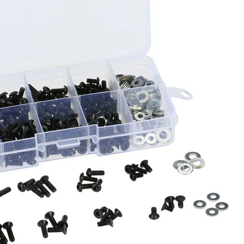 180PCS Screws Box Repair Accessories for HSP Redcat SCX10 HPI 1/10 RC Car,M3