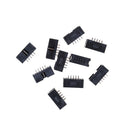 10PCS DC3-10P 2.54mm 2x5 Pin Straight Male Shrouded header IDC Socket MO