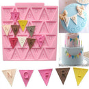 Flag Shape 26 English Letters Silicone Mold Chocolate Fondant Cake Decoratin Hn