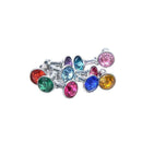 10x Bling Diamond Mixed Crystal 3.5mm Earphone Jack Anti Dust Plug Cap Stop L9Y3