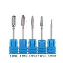 5pcs/set Tungsten Carbide Burrs Nail Drill Bit 3/32 in Rotate Bits For Manicure