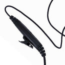 2 Pin 3.5mm/2.5mm Ear Bar Earpiece Mic PTT Walkie Talkie Headset for Kenwoo