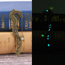 Retro Glow In The Dark Leaf Feaher Book Mark With Dragon Luminous Bookmark LJ