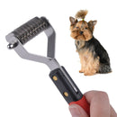 Practical Pet Dog Stainless Steel Hair Knot Trimmer Dematting Rake Grooming Comb