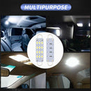 4pcs Car Festoon LED Bulbs 44mm 12SMD 3528 Interior Dome Lamp White Light