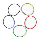 20Pack Colored Nylon Coated Stainless Steel Wire Keychains 2Mm 6.3 Inches A
