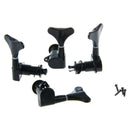 2 Pairs Black String Tuning Pegs Machine Heads for Electric Bass 2L + 2R