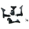 2 Pairs Black String Tuning Pegs Machine Heads for Electric Bass 2L + 2R
