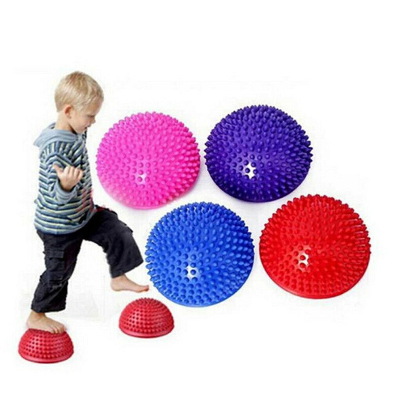 2Pcs Hemispheres Stepping Stone Massage Ball Kids Sensory Balance Training ToyLJ