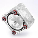 G1/4 Thread 6 Impeller 3 Ways Flow Meter Indicator for PC Water Cooling System