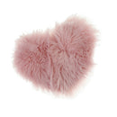 Heart Shaped Love Area Rug Fluffy Shaggy Carpet Mat for Bedroom Pink 30x40cm