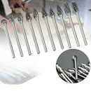 10pcs Tungsten Steel Grinding Head Milling Cutter Rotary Bit Carbide Sharp Burrs