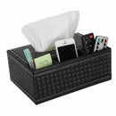 Multifunction PU Leather Pen Pencil Remote Control Tissue Box Holder Desk S H5G1