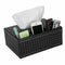Multifunction PU Leather Pen Pencil Remote Control Tissue Box Holder Desk S H5G1