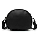 Cartoon Print Bag Girl Kids Sequins Shoulder Messenger Leather Bags (Black) A