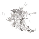 400pcs Single Fishing Crimp Loop Copper Tube Wire Leader Sleeves 1.2mm/1.4mm