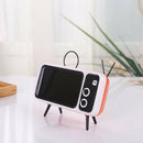 Peterhot Mini Speaker Retro Tv Mobile Phone Bracket Wireless Bt Speaker Por
